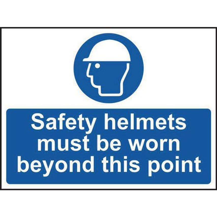 Slingsby Safety Helmets Must Be Worn Beyond This Point Sign 422749