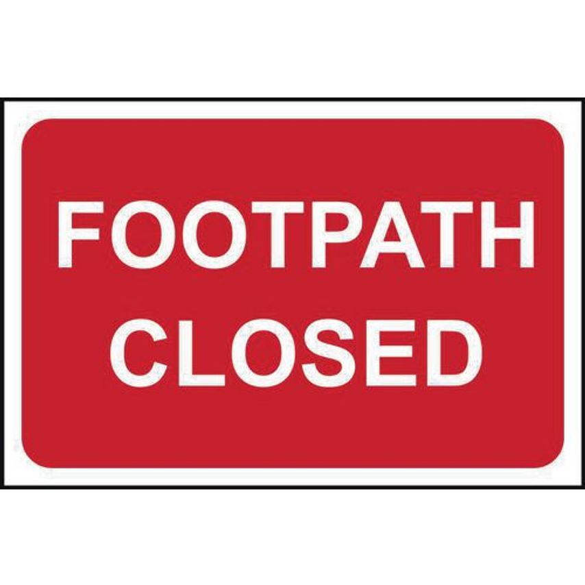 Slingsby Footpath Closed Sign 424314