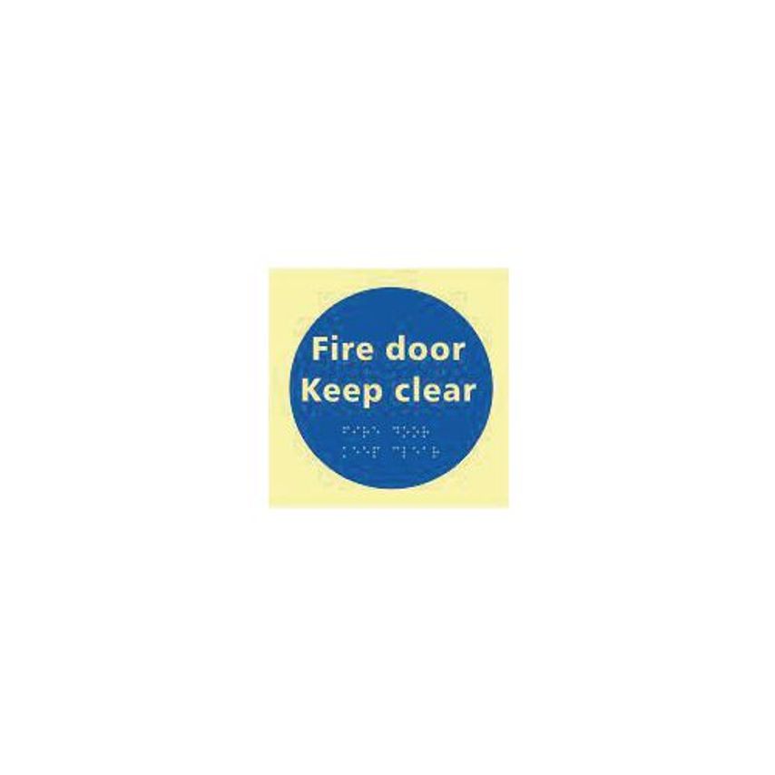 Fire Door Keep Clear Sign 424874