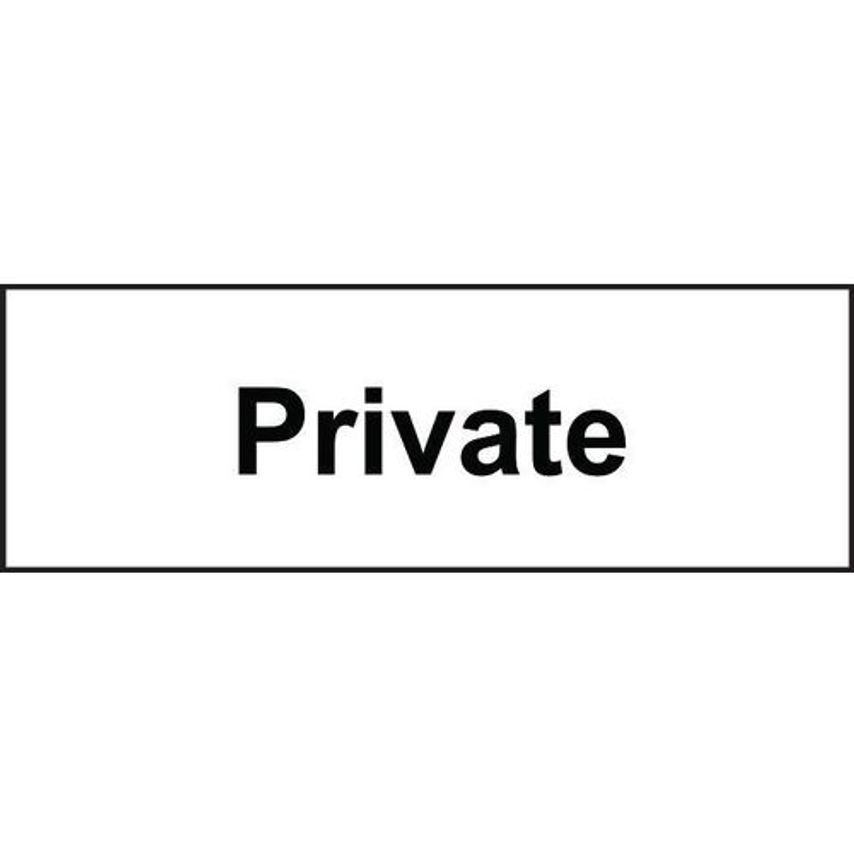 Slingsby Private Sign - Sav (300 X 100mm) Self Adhesive Vinyl