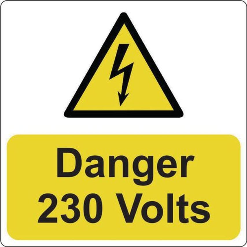 Slingsby Danger 230 Volts Labels 423353