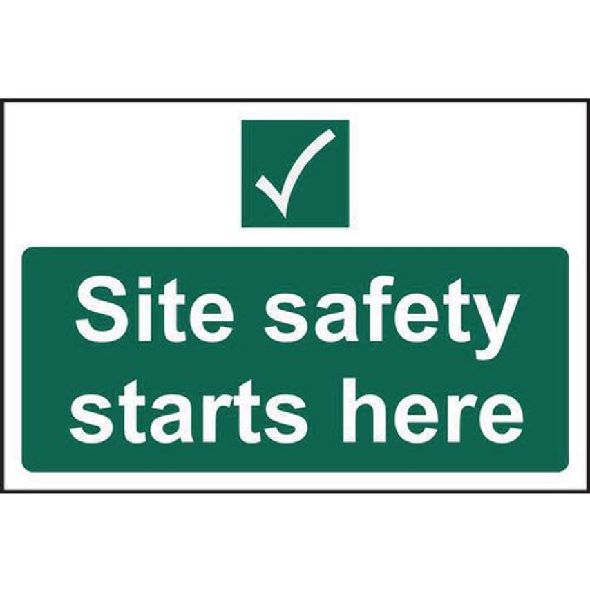 Slingsby Site Safety Starts Here Sign 421227