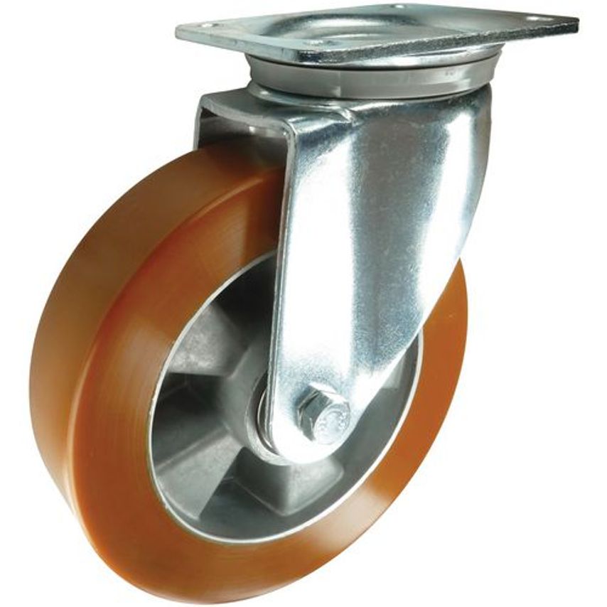 Slingsby Heavy Duty Swivel Castor with Non-Marking Polyurethane Tyre & Aluminium