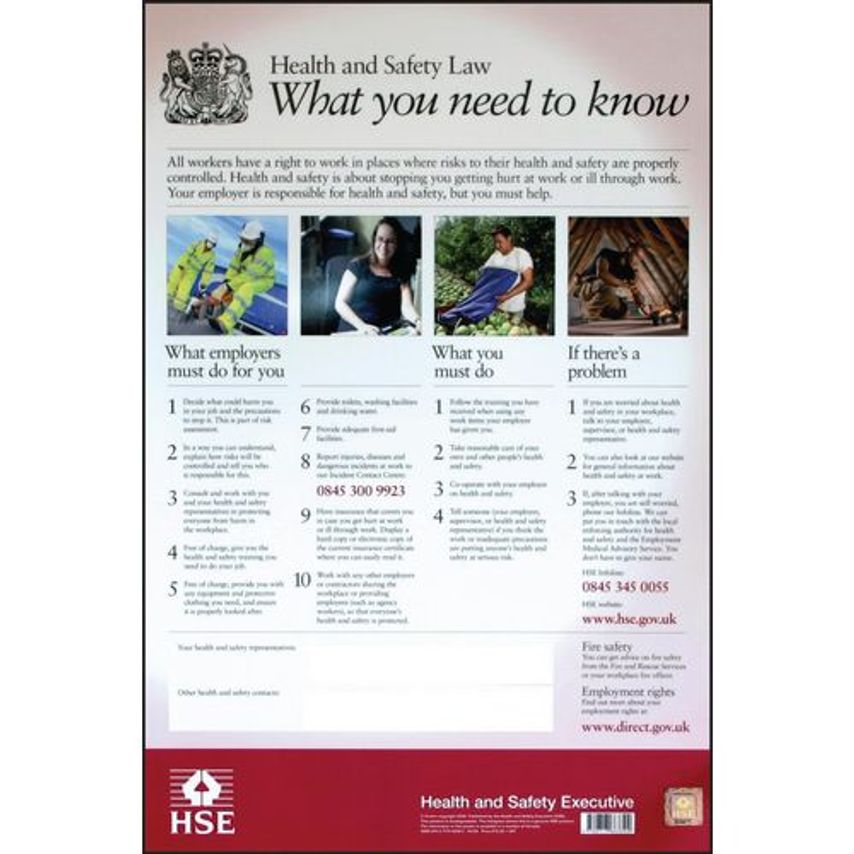 Health & Safety Poster - Oil Rig