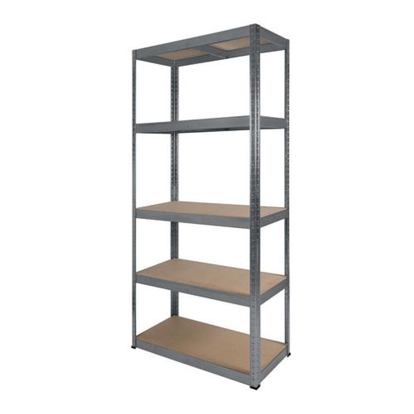 Slingsby Rb Boss Galvanised Botless Shelving with MDF Shelves - 250kg per Shelf