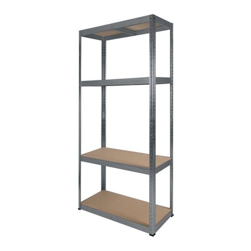 Slingsby Rb Boss Galvanised Botless Shelving with MDF Shelves - 175kg per Shelf