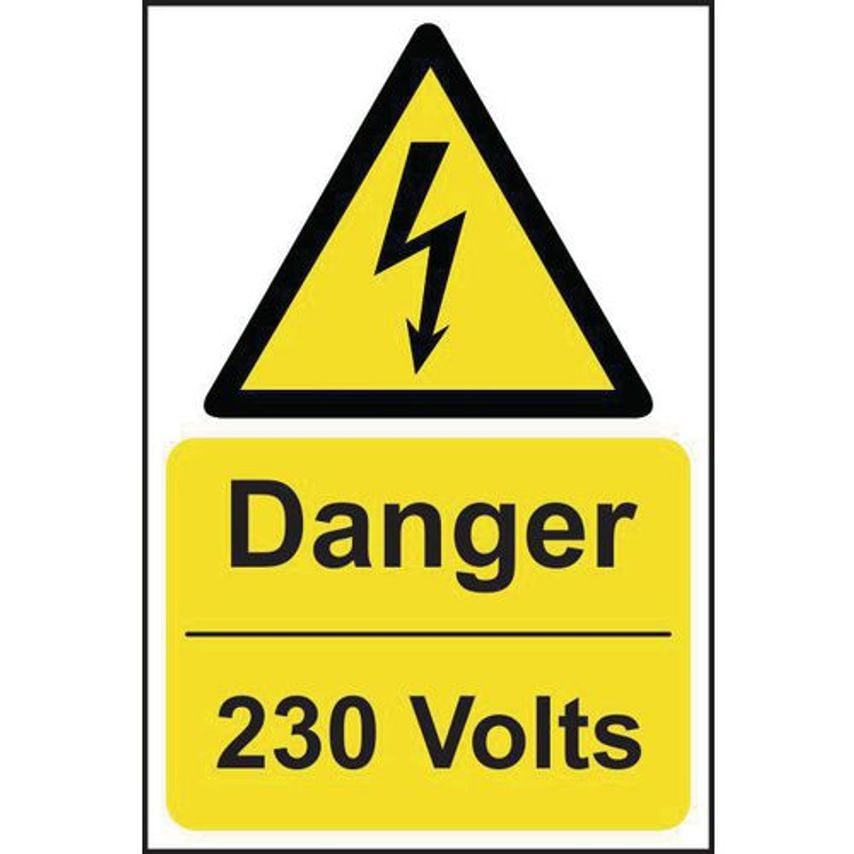 Slingsby Danger 230 Volts Sign 422942