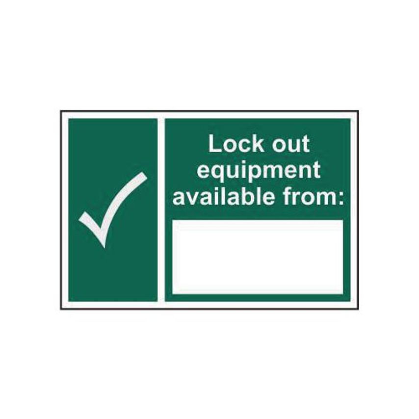 Slingsby Lock Out Equipment Available From Sign