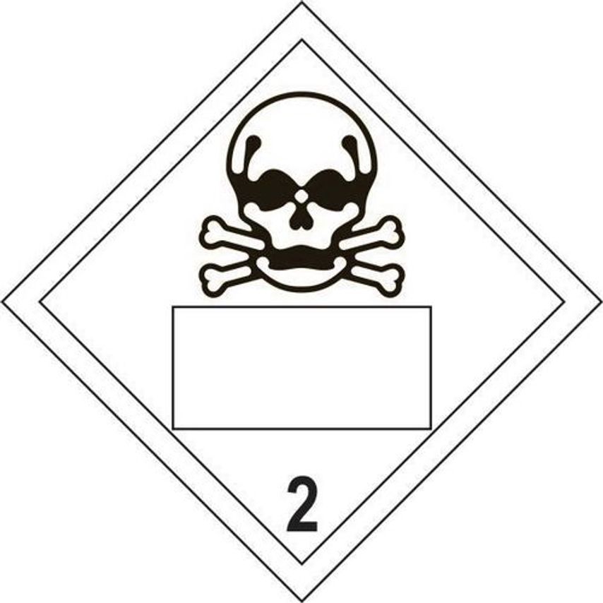 Slingsby COSHH Skull 2 Symbol Placard
