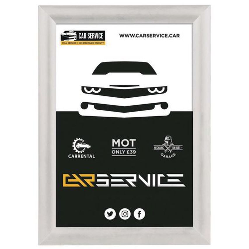 Slingsby Coloured Snap Frame, White, A4