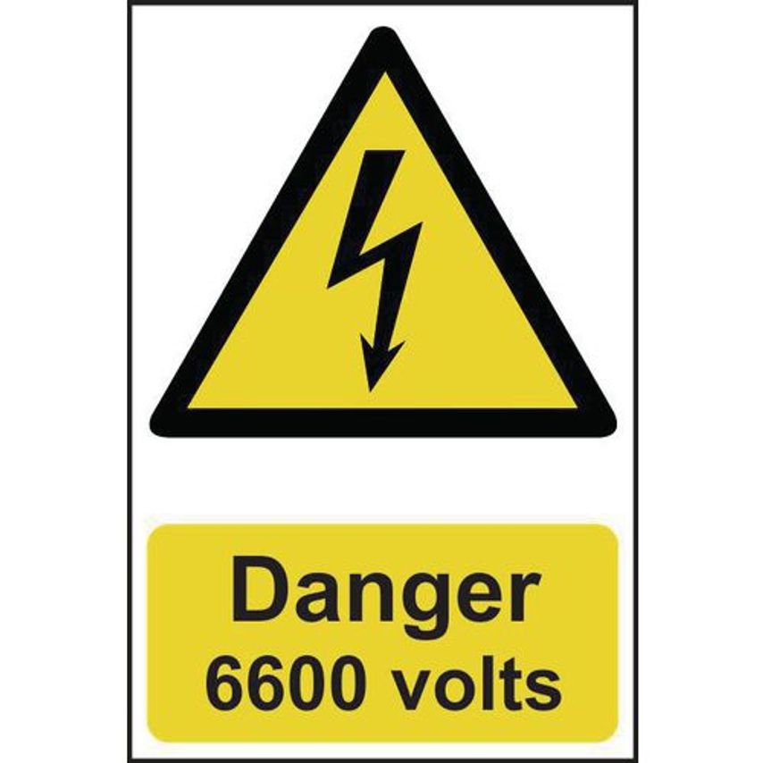 Slingsby Danger 6600 Volts Sign 422995