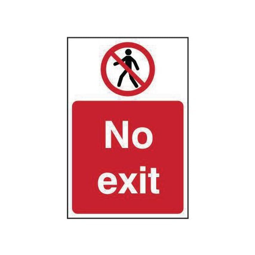 Slingsby No Exit Sign - Sav (400 X 600mm)