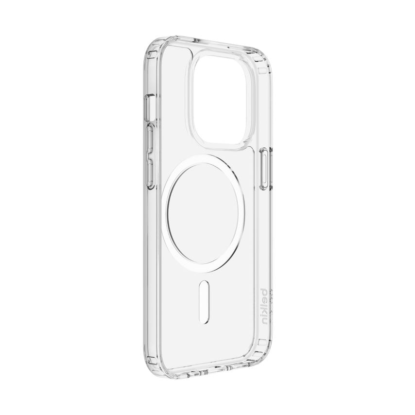 Belkin MagSafe Compatible iPhone 14 Pro Case, Clear Magnetic iPhone 14 Case with