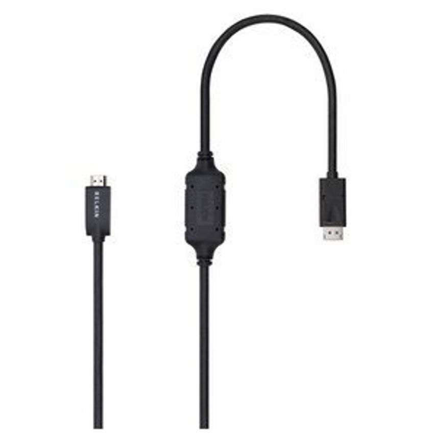 Belkin F2CD001B06-E Video Cable Adapter 1.8 M DisplayPort HDMI Black
