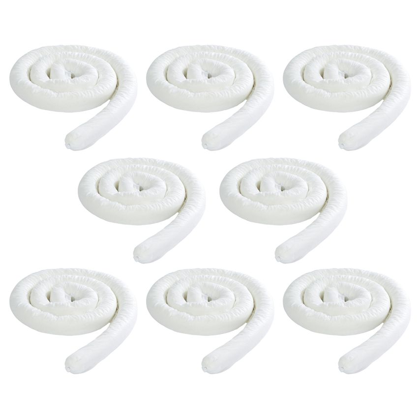 BearTOOLS Spill Control White Oil Absorbent Sock, Pack of 8