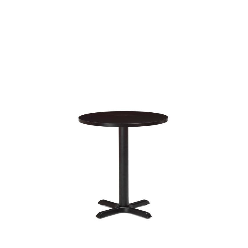 Phoenix table Phoenix Black Dining Base & 700mm Diameter Black MFC Top