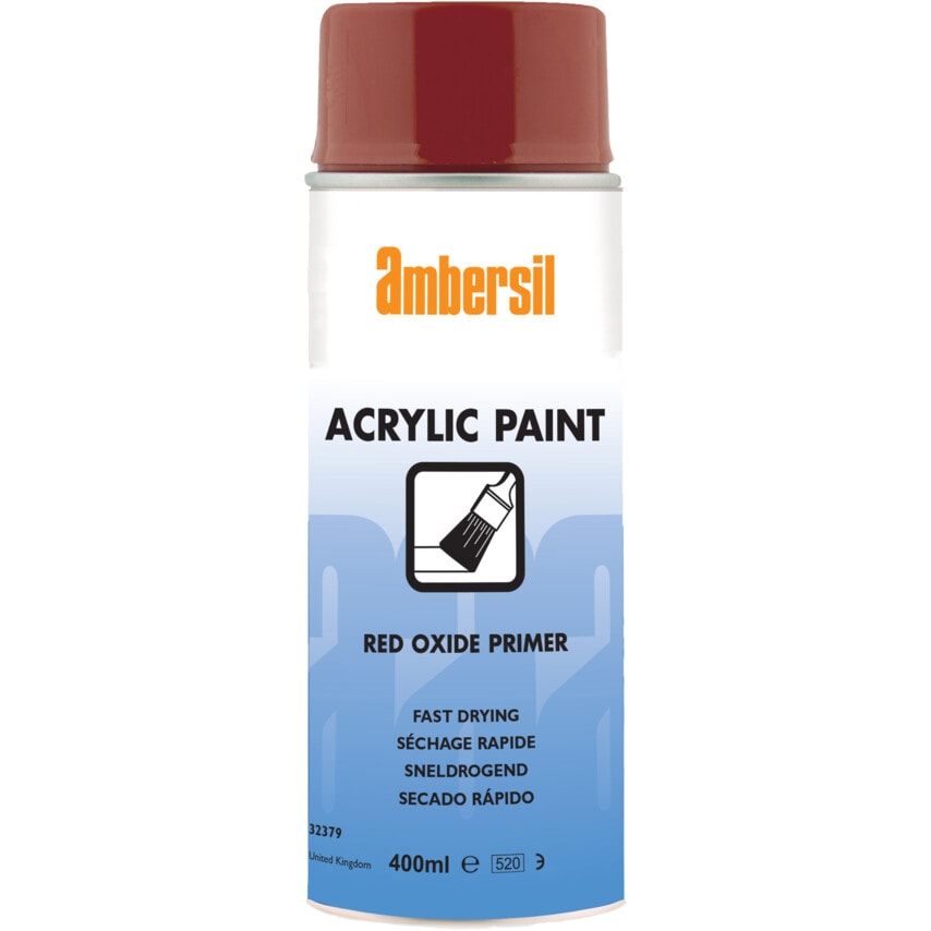 Ambersil Acrylic Paint Red Oxide Primer 400ML
