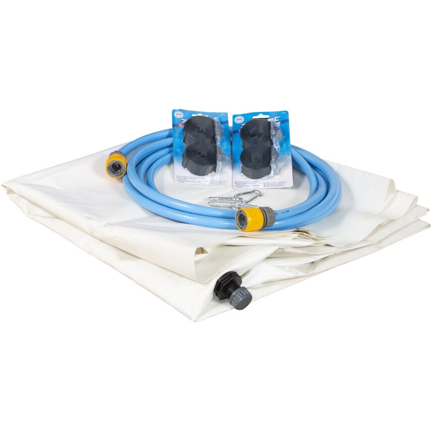 Leak Diverter Tarp & Fittings White Tarp 100cm X 100cm