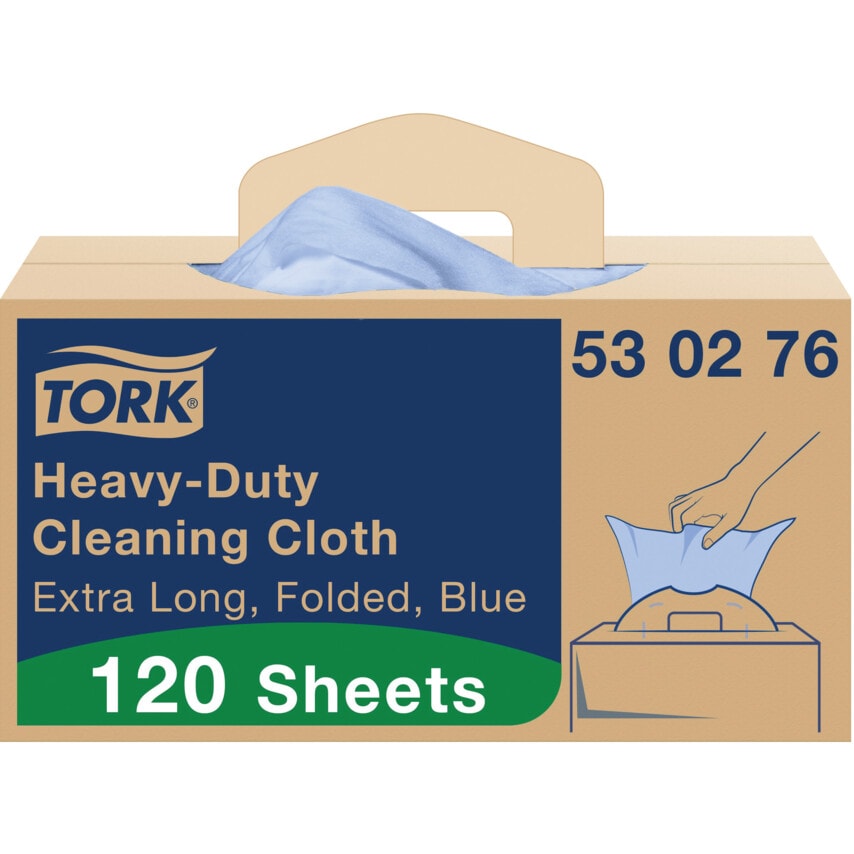 Tork 530276 Tork Blue Heavy Duty Cleaning Cloth - Pack of 120