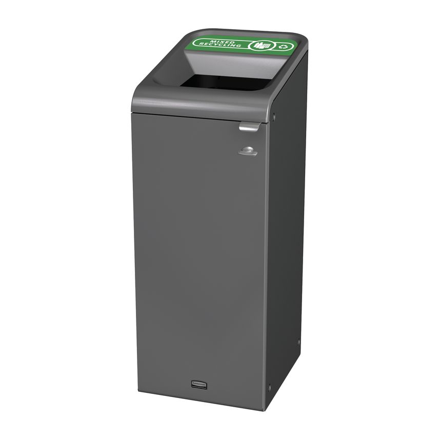 Rubbermaid Configure Container with Mixed Recycling Label - 57L - Green