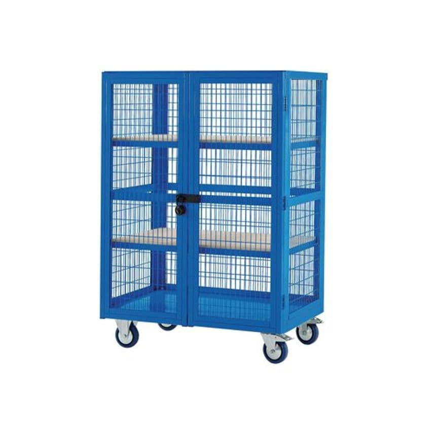Slingsby Mesh Sided Shelf Trucks, with Doors H X W X D mm 1355 X 1200 X 600 Shel