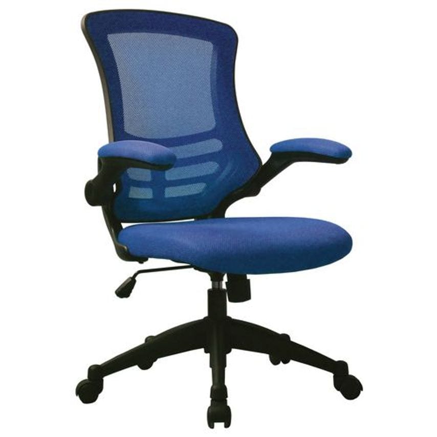Slingsby Medium Height Mesh Back Office Chair with Fold Up Arms and Black Frame
