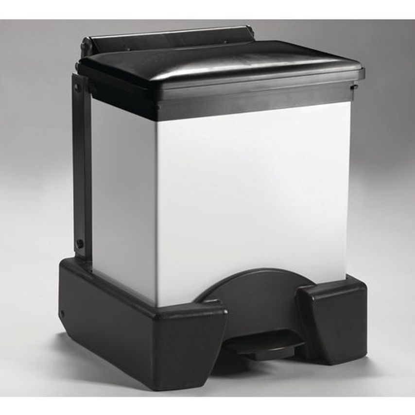 Slingsby Plastic Fire Retardant Sack Holder Capacity 30L Bin Lid Black Lid