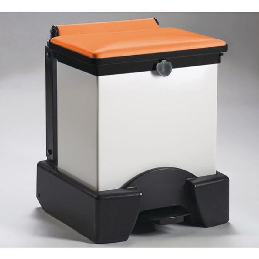 Slingsby Plastic Fire Retardant Sack Holder Capacity 30L Bin Lid Orange Lid