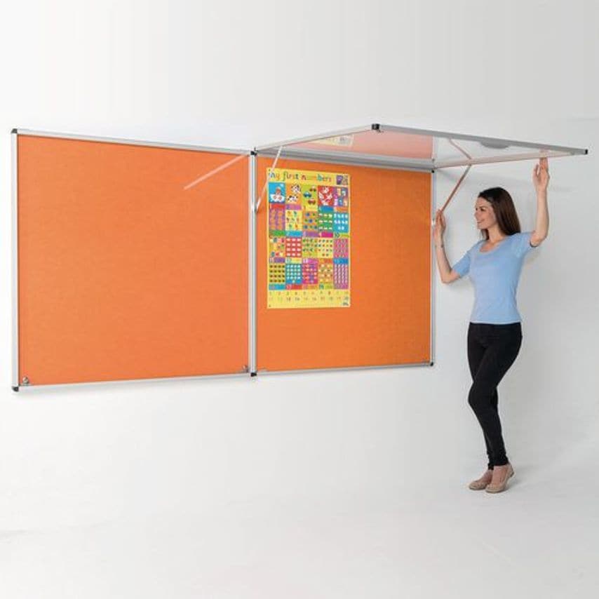 Slingsby Eco-colour Top Hinged Fire Resistant Tamperproof Lockable Office Notice