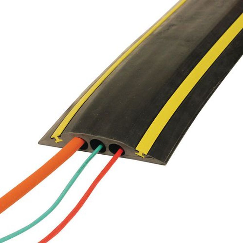 Slingsby Hi-vis Industrial Cable Protectors - 3 X 23mm Circular Channels