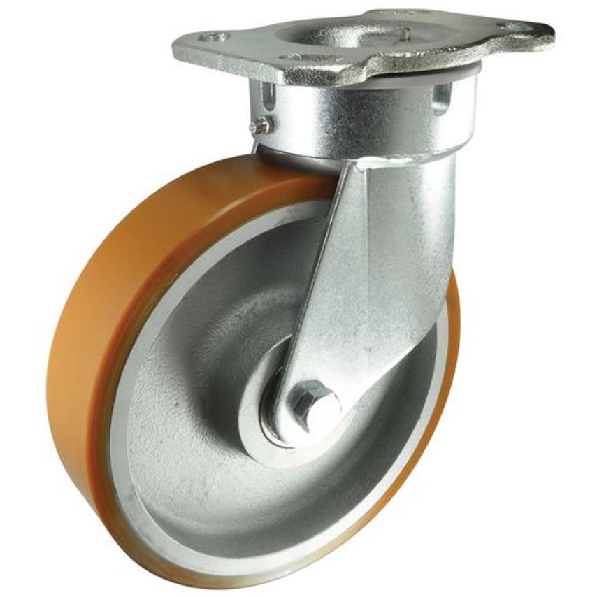 Slingsby Heavy Duty Swivel Castor, Cast Iron Centre & Polyurethane Tyre No. C1 W