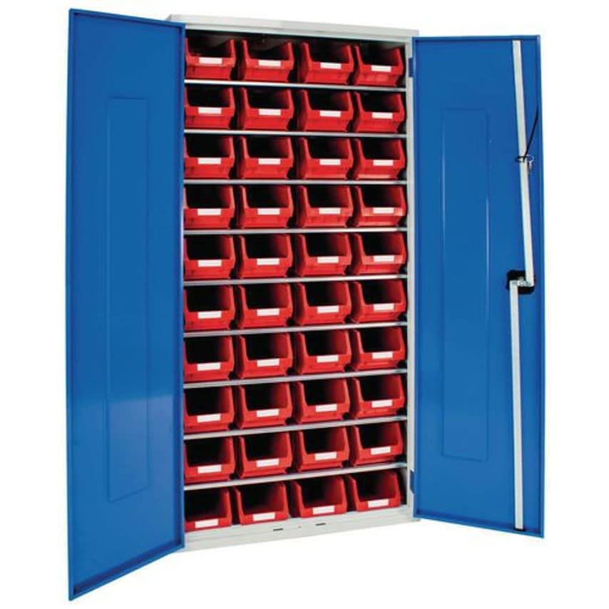 Slingsby Cabinets Complete with Bins - Red - Choice of Three Sizes Overall H X W