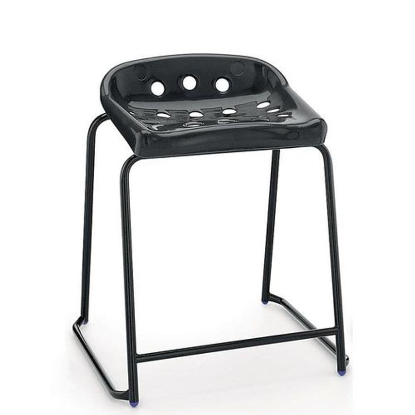 Slingsby Polypropylene Stacking Stools - Set of 4 Seat Height 525mm - 403879