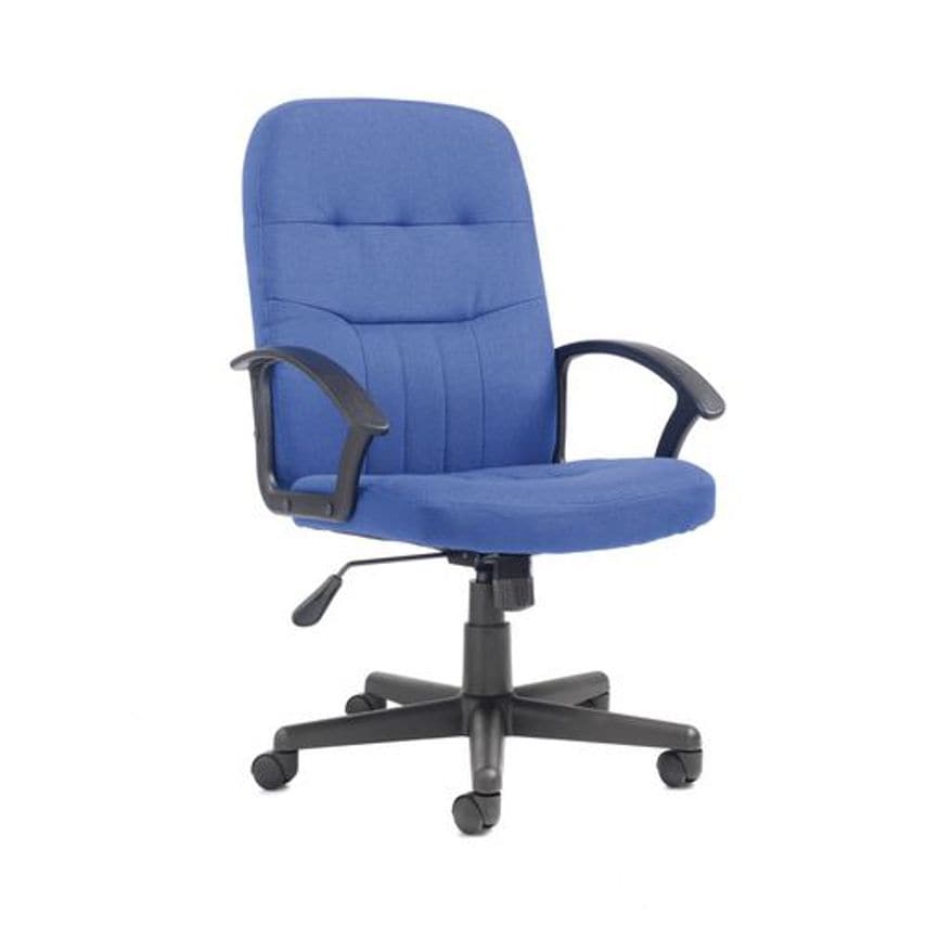 Slingsby Medium Back Fabric Managers Chair Colour Blue