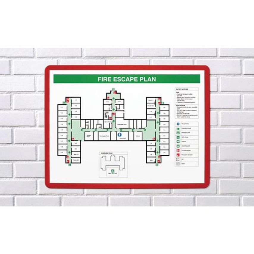 Slingsby Self-adhesive Document Frames - A3, Red