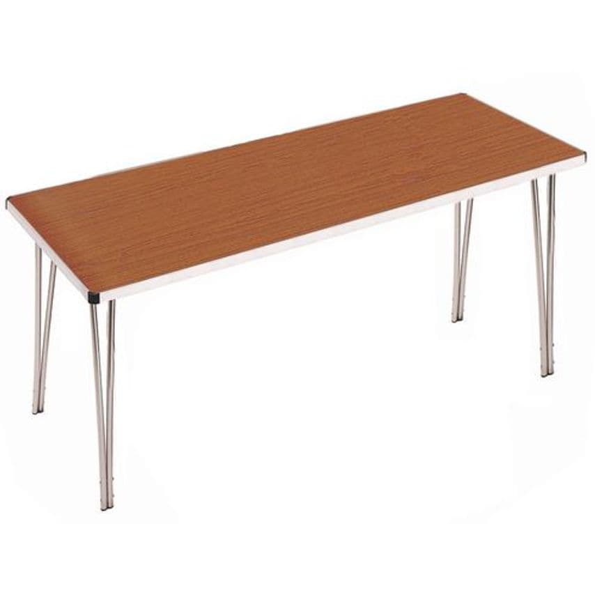 Slingsby Aluminium Framed Folding Tables - Height 698mm - Teak Height mm Height