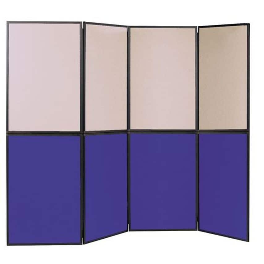 Slingsby Lightweight Folding Display Panel Kit - 8 Panel, Grey and Blue