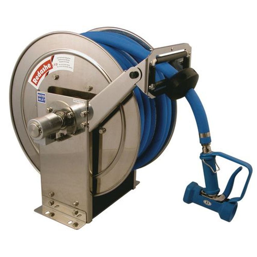 Slingsby Stainless Steel Rewind Hose Reels for Air/Water/Oil/Diesel - Reel Only