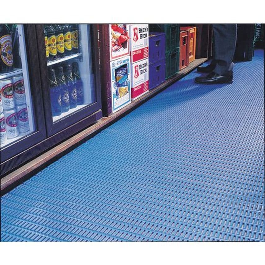 Slingsby Floorline Anti-Microbial Cushion Tread PVC Flooring Blue - 10m X 910mm