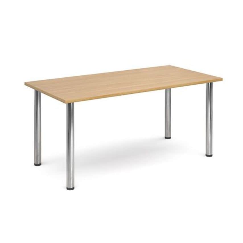 Slingsby Meeting Room Tables with Radial Legs Dims mm 800 X 1600 Colour Oak