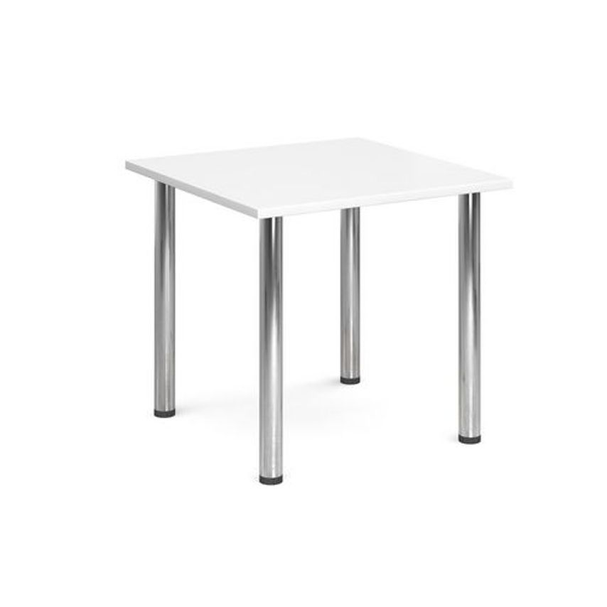 Slingsby Meeting Room Tables with Radial Legs Dims mm 800 X 800 White
