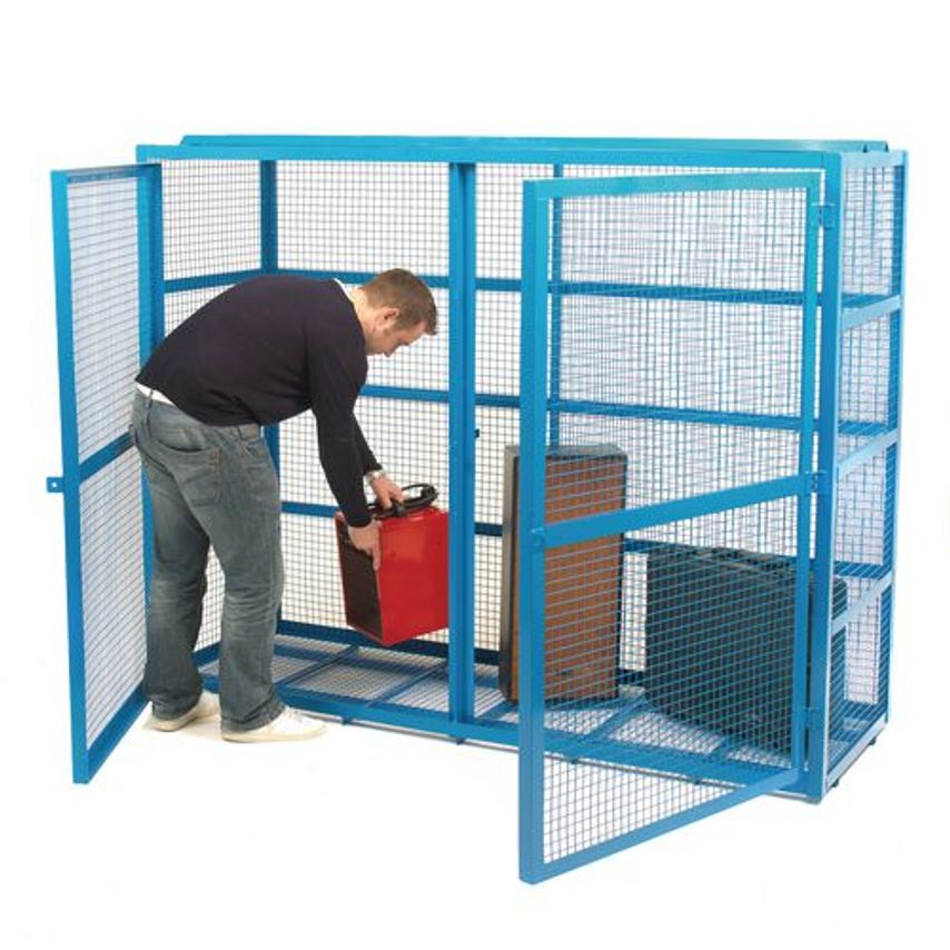 Slingsby Lockable Cylinder Storage Cages Description Double Door Overall H X W X