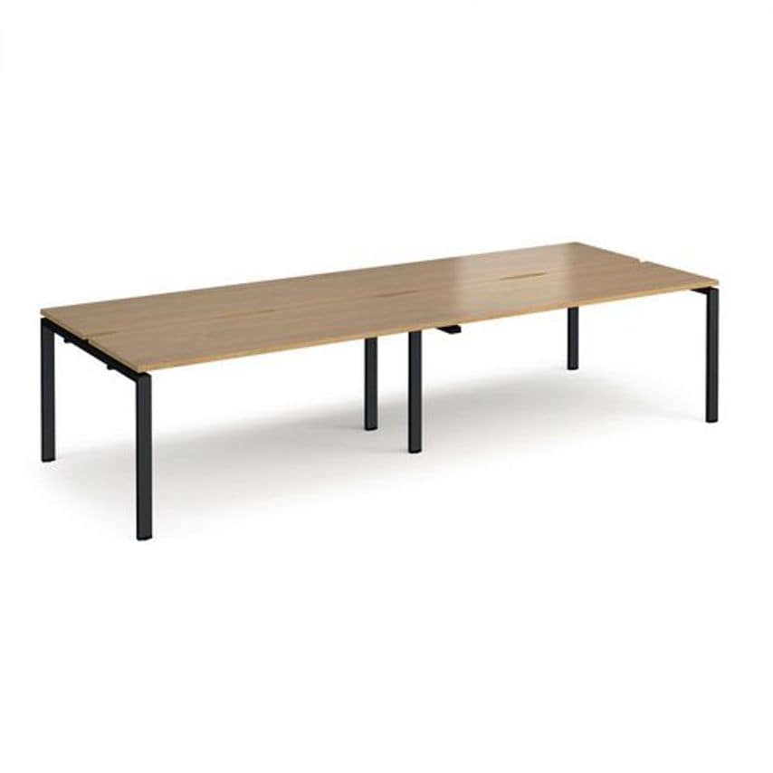 Slingsby Double Back to Back Desks W X D mm 2800 X 1200 Table Colour Oak - 42066