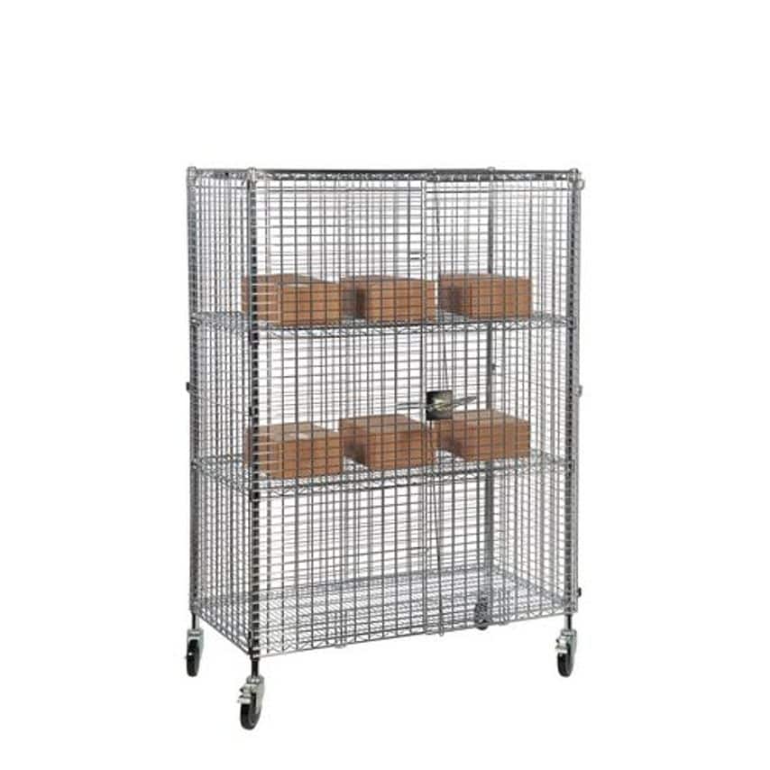 Slingsby Wire Mobile Security Cages W X D mm 915 X 460 No. of Shelves 3