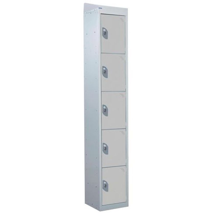 Slingsby Standard Lockers with Sloping Top Description 5 Door W X D mm 300 X 300