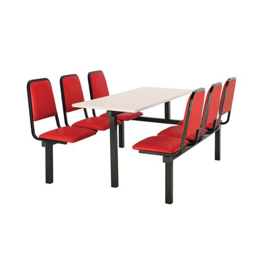 Slingsby Upholstered Fixed Canteen Table and Chairs No. of Seats Access - 416536