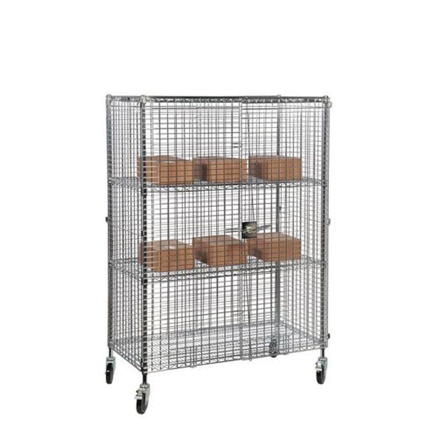 Slingsby Wire Mobile Security Cages Shelf W X D mm 1220 X 460 No. of Shelves 5 S