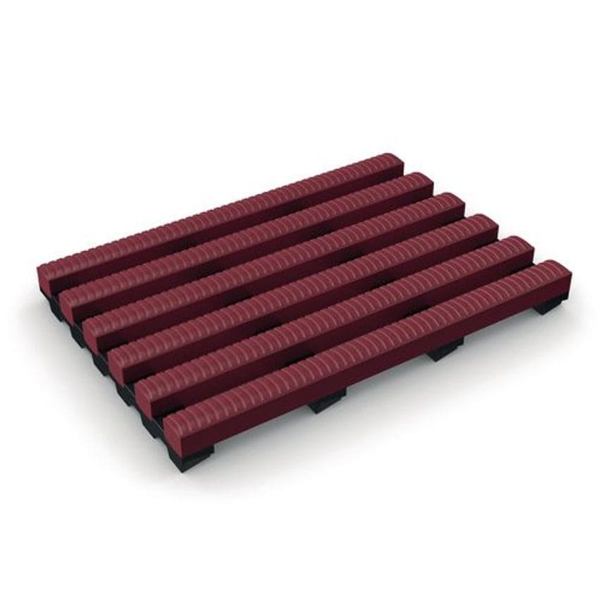Slingsby Heronrib Anti-Microbial Wet Area Slip Resistant Matting Red Price - 415