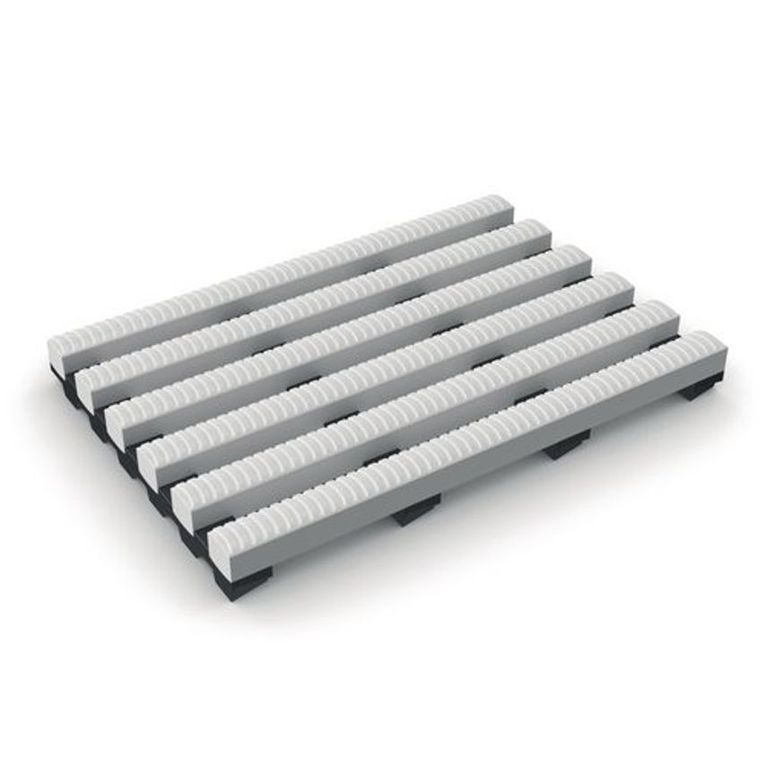 Slingsby Heronrib Anti-Microbial Wet Area Slip Resistant Matting White Price - 4