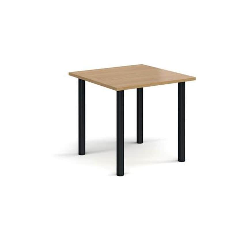Slingsby Rectangular White Leg Meeting Table Length 800 Colour Oak